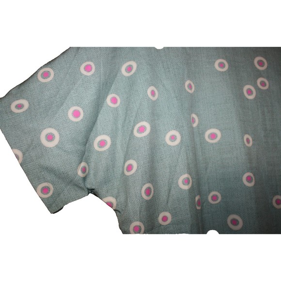 Cozy Women's Top Blouse Green Multi-Color Sz Plus 3X  Kimono Sleeves NWT - Picture 5 of 7